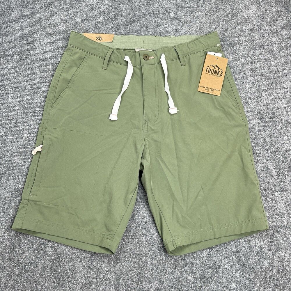 Trunks 360 Utility Shorts Mens Size 30 Stretch Quick Dry Cargo Pocket NEW W Tags